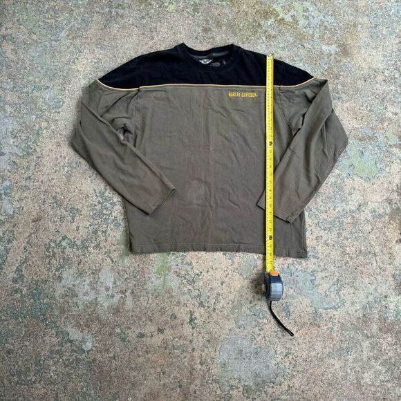 Harley Davidson Motorcycles Y2K Long Sleeve Biker Shirt - Picture 1 of 4